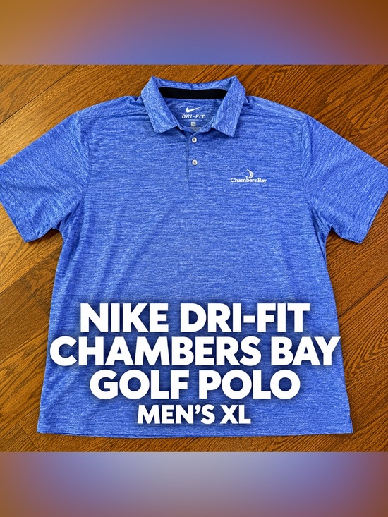 Nike Other - Nike Dri-FIT Chambers Bay Golf Polo Men’s XL Blue/purple Heather Performance